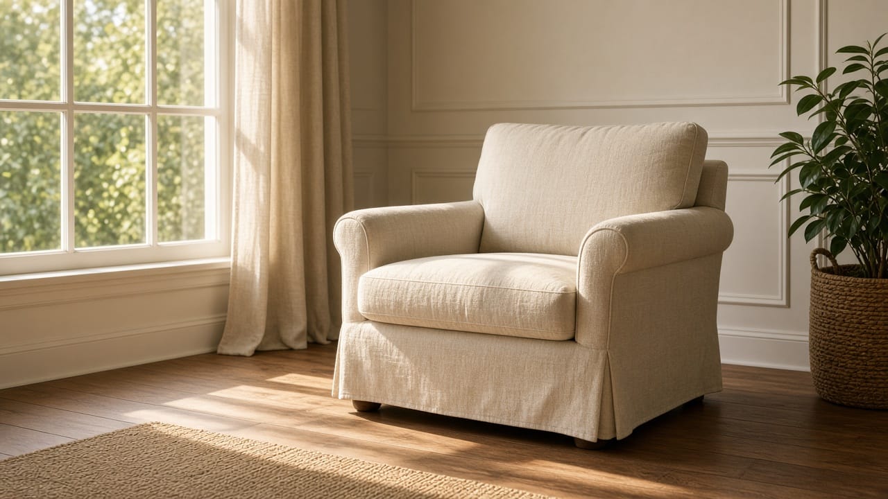 A quiet room at home, morning light through the window